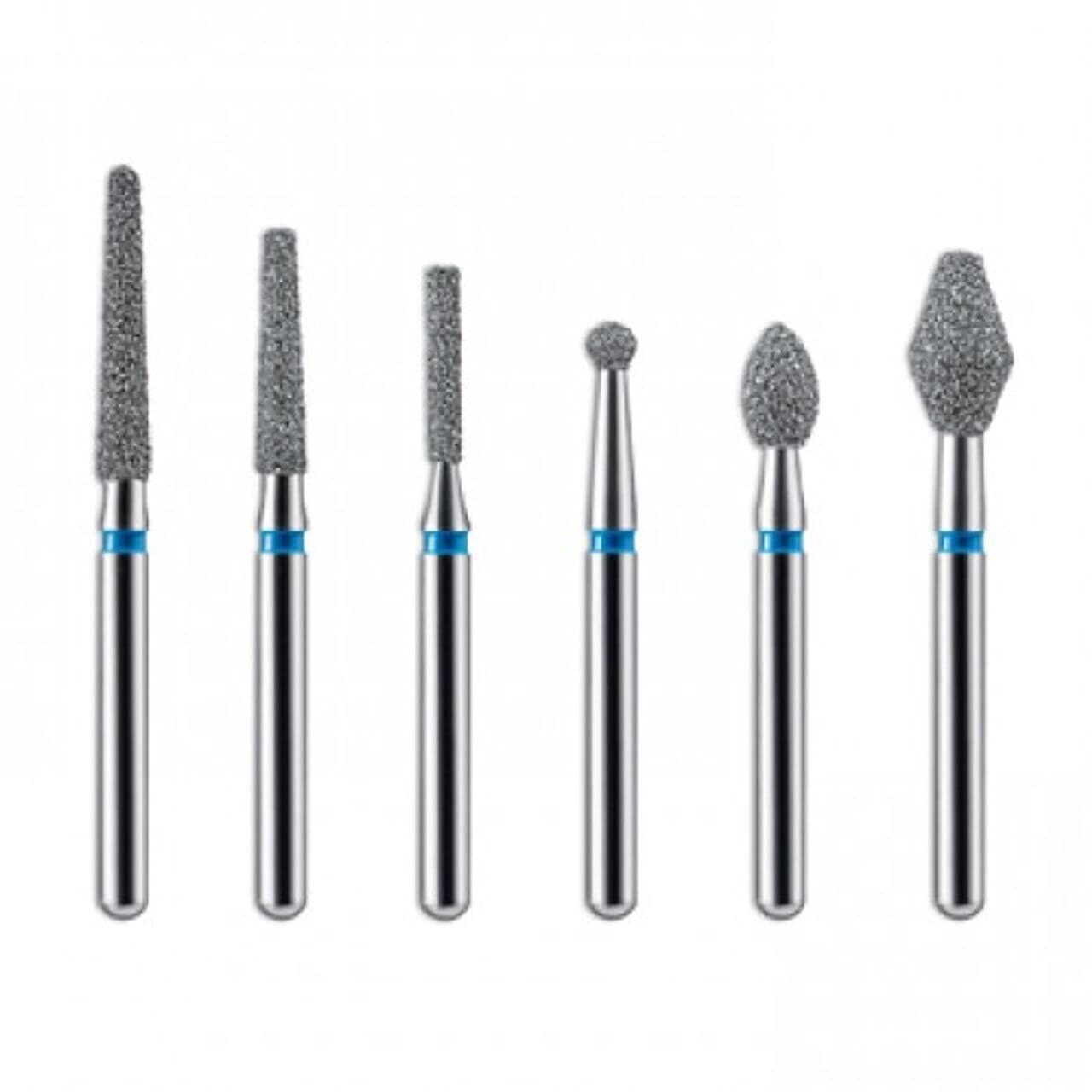 NTI Diamond Bur, FG, Fine, Round End Flame, #F274, 1.6 mm Diameter, 3.5 mm Length, Red Ring, 5/Pk, F274-016 thumbnail 2