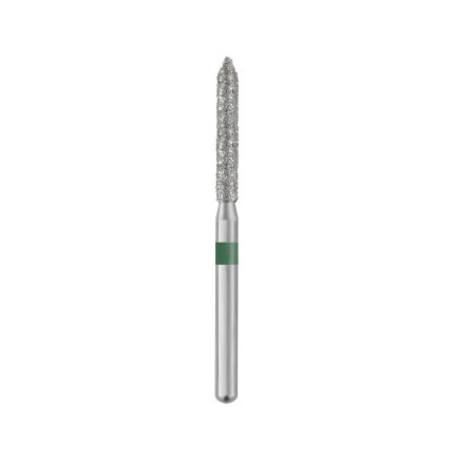 Piranha® Single Patient Use Diamond Bur, Beveled Cylinder FG, Coarse Grit, #886-016C, 1.6 mm Diameter, 25/Pkg thumbnail 2