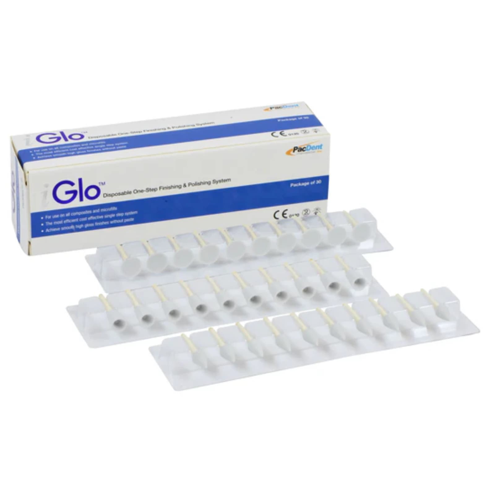 iGlo Disposable One-Step Silicon Finishing & Polishing Combo Kit, Assorted (10 Cups, 10 Discs, 10 Points), 30/Pk, PG-01 thumbnail 7