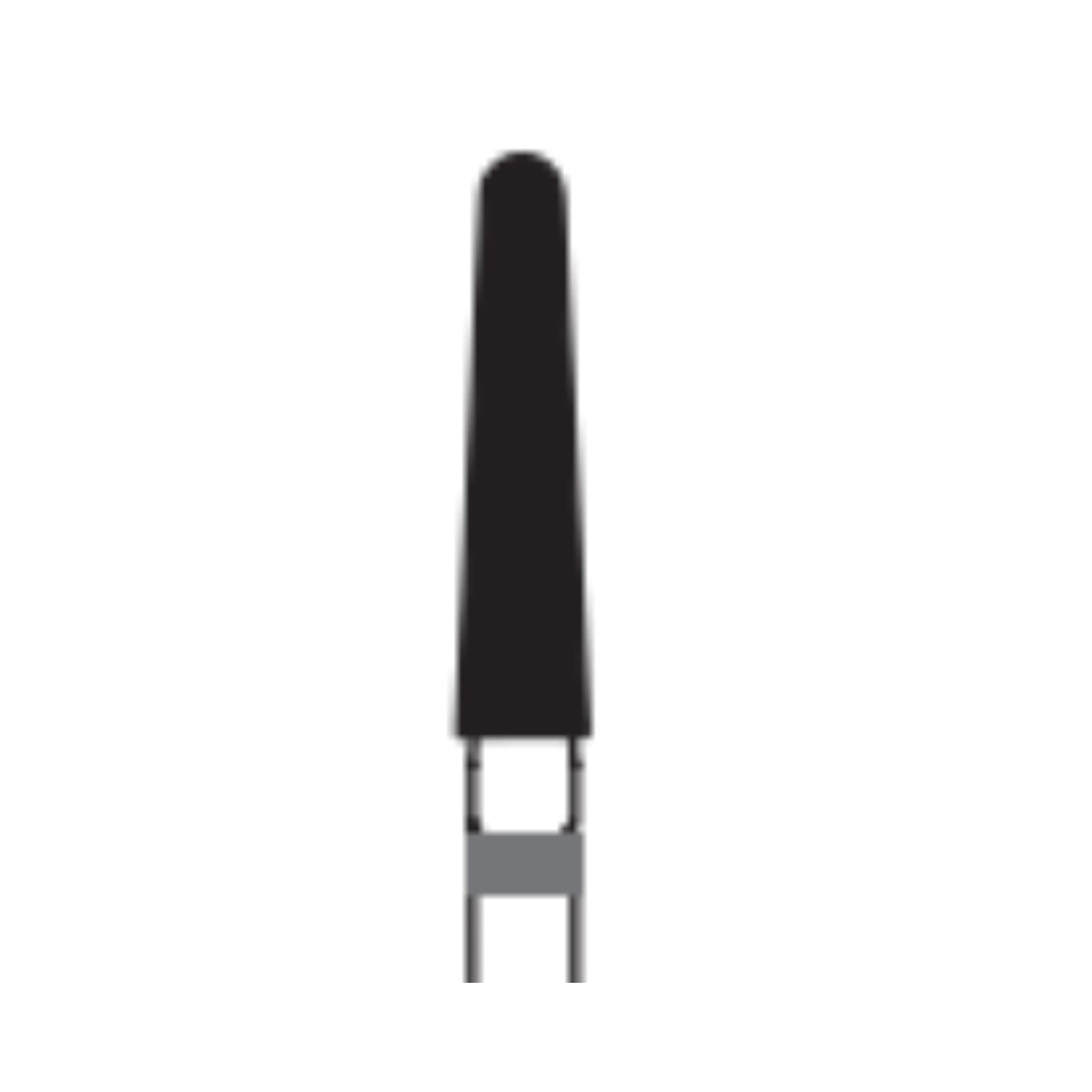Midwest® Multi-Use Diamond Bur FG #856L-018SC, Super Coarse, Taper Long Round End, 1.8 mm Diameter, 9.0 mm Length, Friction Grip, 5/Pkg thumbnail 2