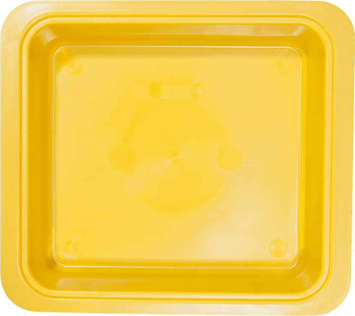 Zirc Procedure Tub Only, Neon Yellow, 12-1/4"L x 10-7/8"W x 2-3/4"H, 1/Pk, 20Z463-O thumbnail 2