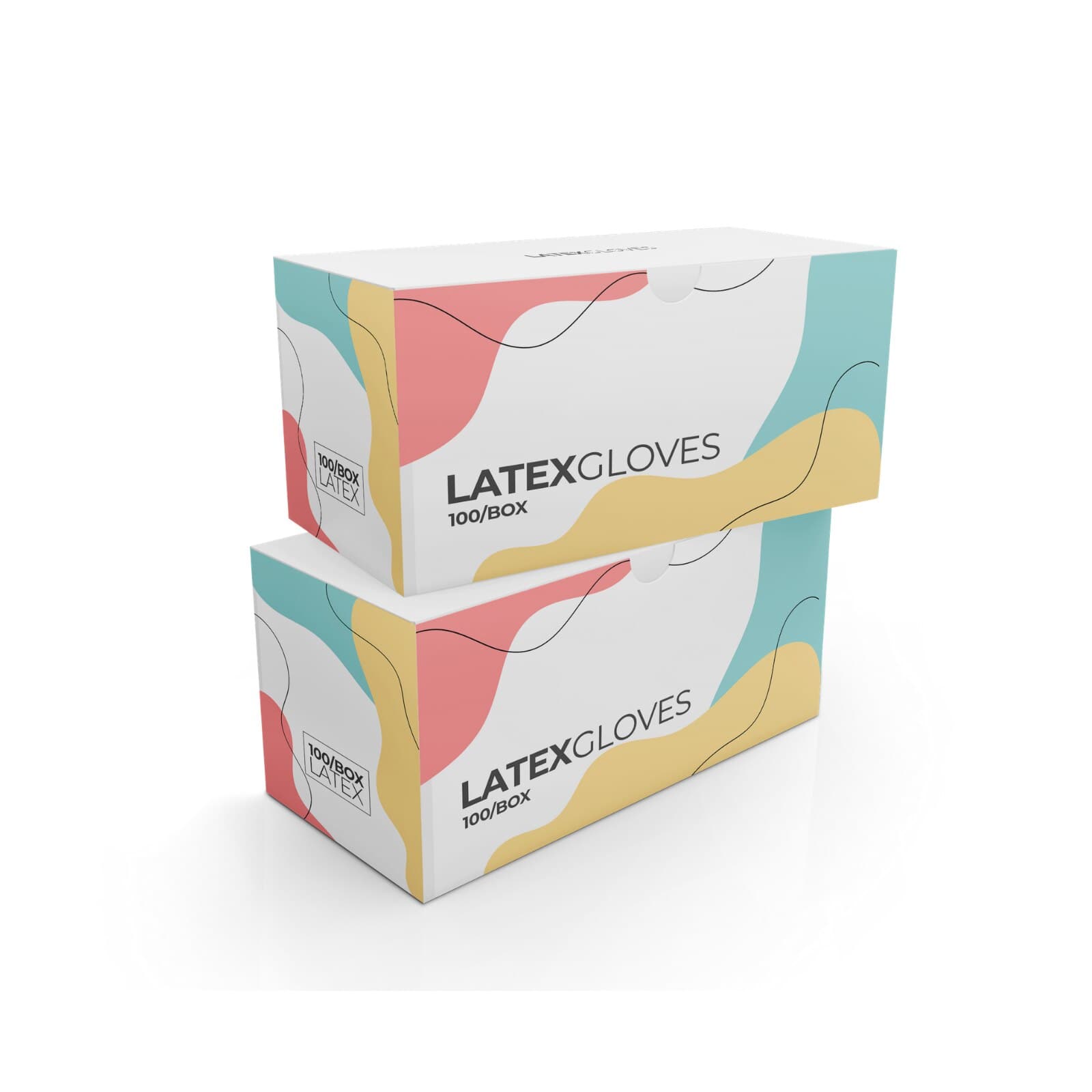Latex Examination Gloves, Small, Powder-Free, 100/Box - Latex Gloves Small 100/Bx - Image 1