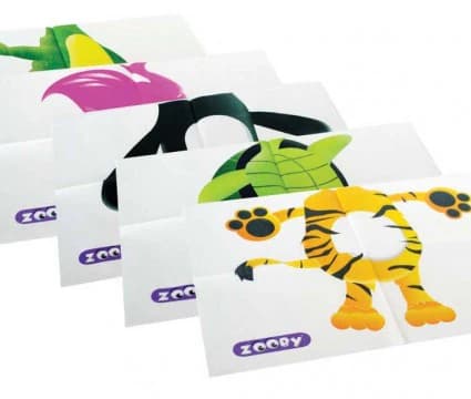Zooby Pediatric Bibs, 2-Ply Poly, Non-Permeable, Assorted Animal Designs, 13.5" x 9", 100/Box, 295200 thumbnail 12