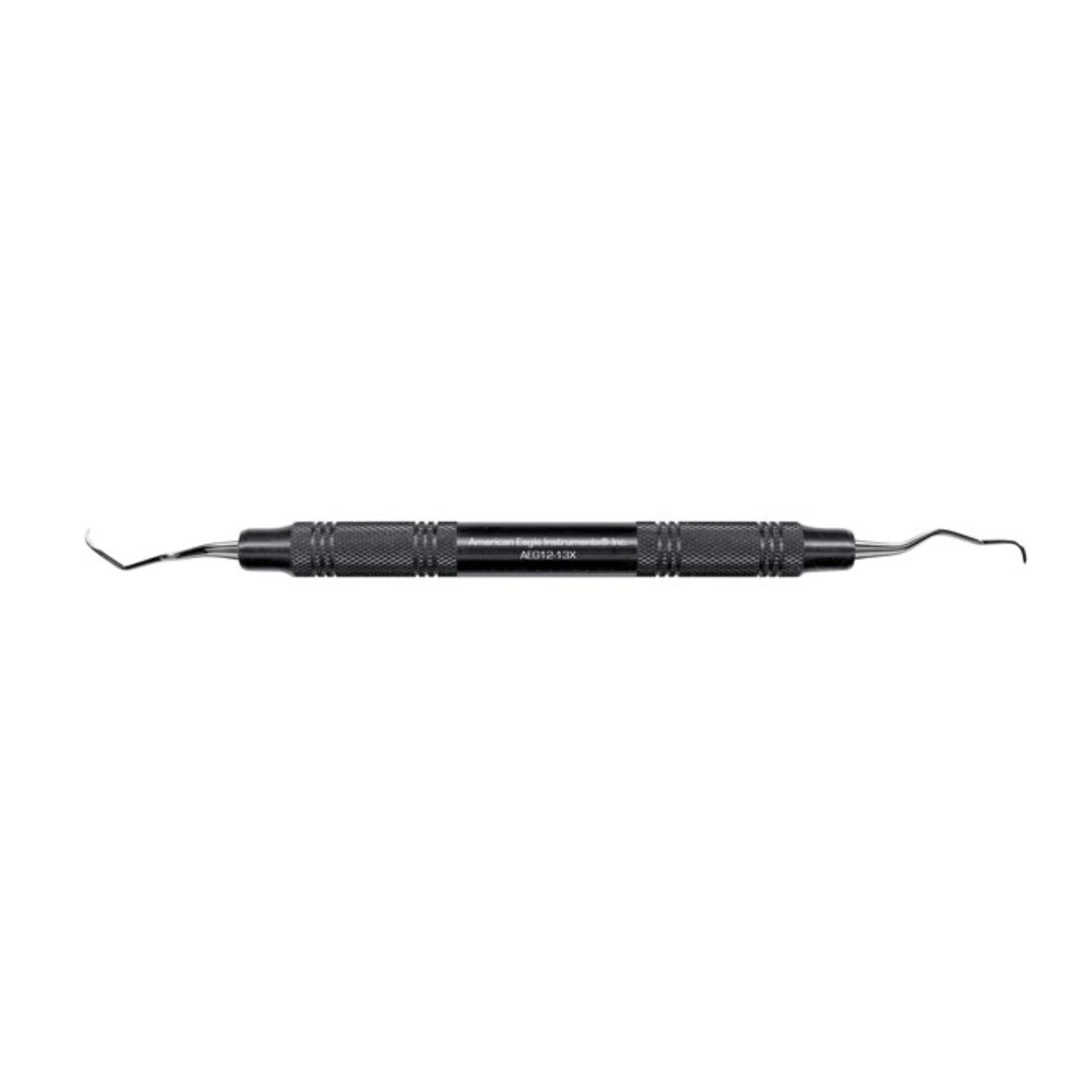 American Eagle Gracey 12-13 MD Curette, 3/8" EagleLite Resin Black Handle, AEG12-13X - Gracey 12-13 MD (3/8) Black - Image 1