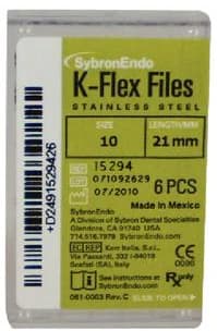 K-Flex Stainless Steel Hand Files, 21 mm, #10, Purple, 6/Pk, 15294 thumbnail 12