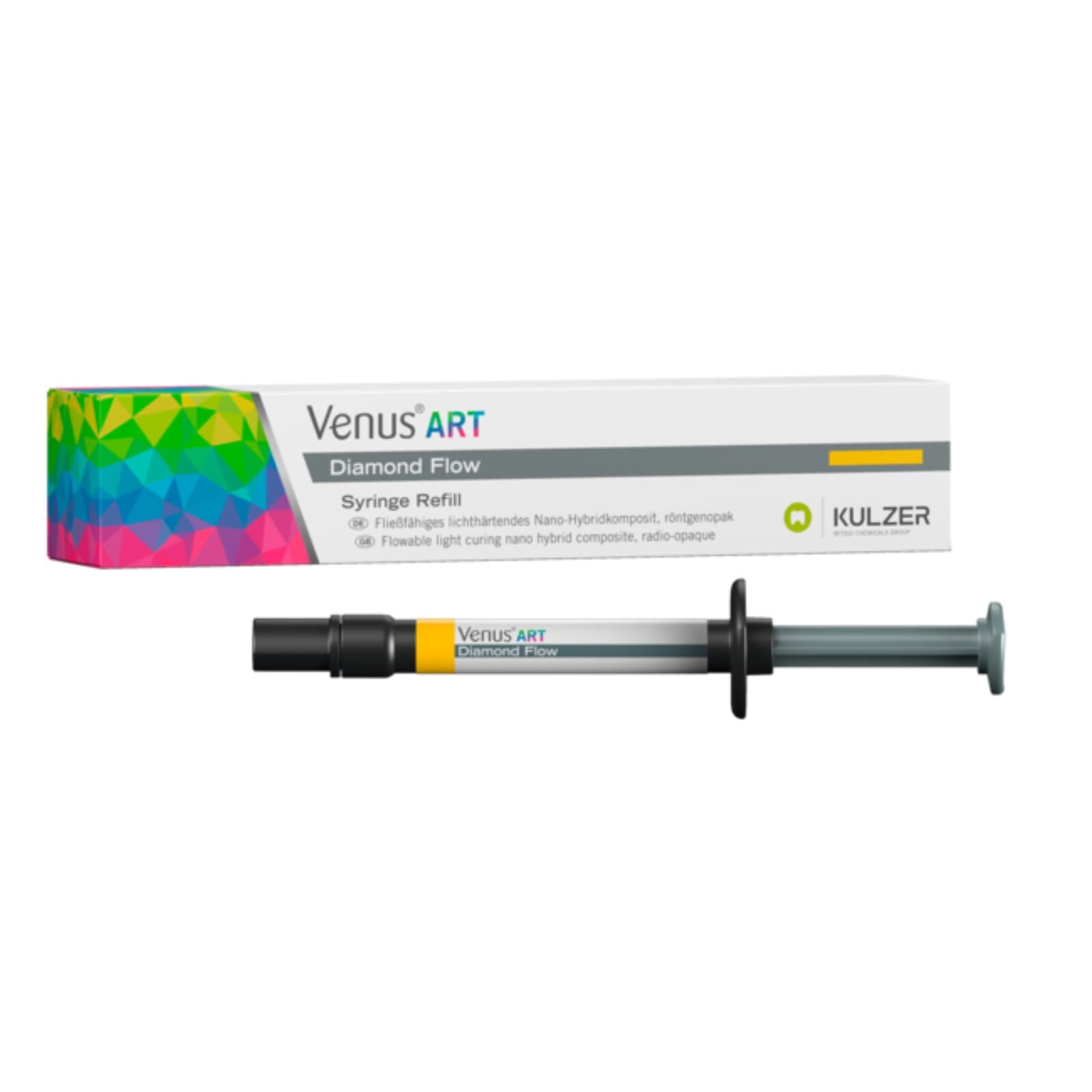 Venus Diamond Flow Flowable Composite, Light-Cure, Syringe Refill, 1.8 g, Shade BXL (Bleach Extra Light), 1/Pk, 66040365 thumbnail 11