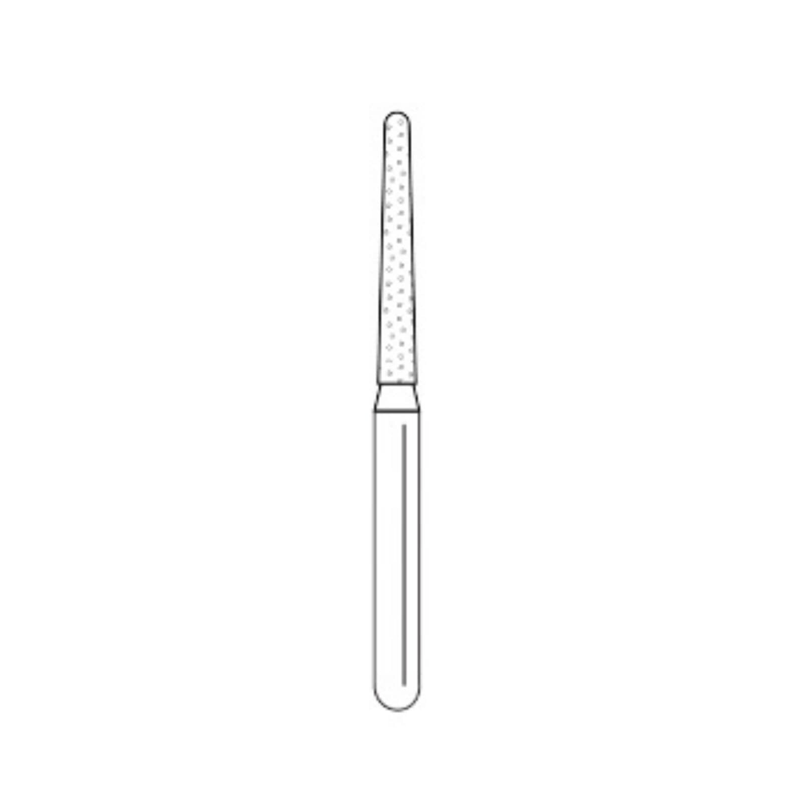 Premier Solo Diamond Single-Use Bur, FG, Round-End Taper, #1118.10, Medium Grit, 1.8 mm, Blue, 25/Pk, 850018M thumbnail 2