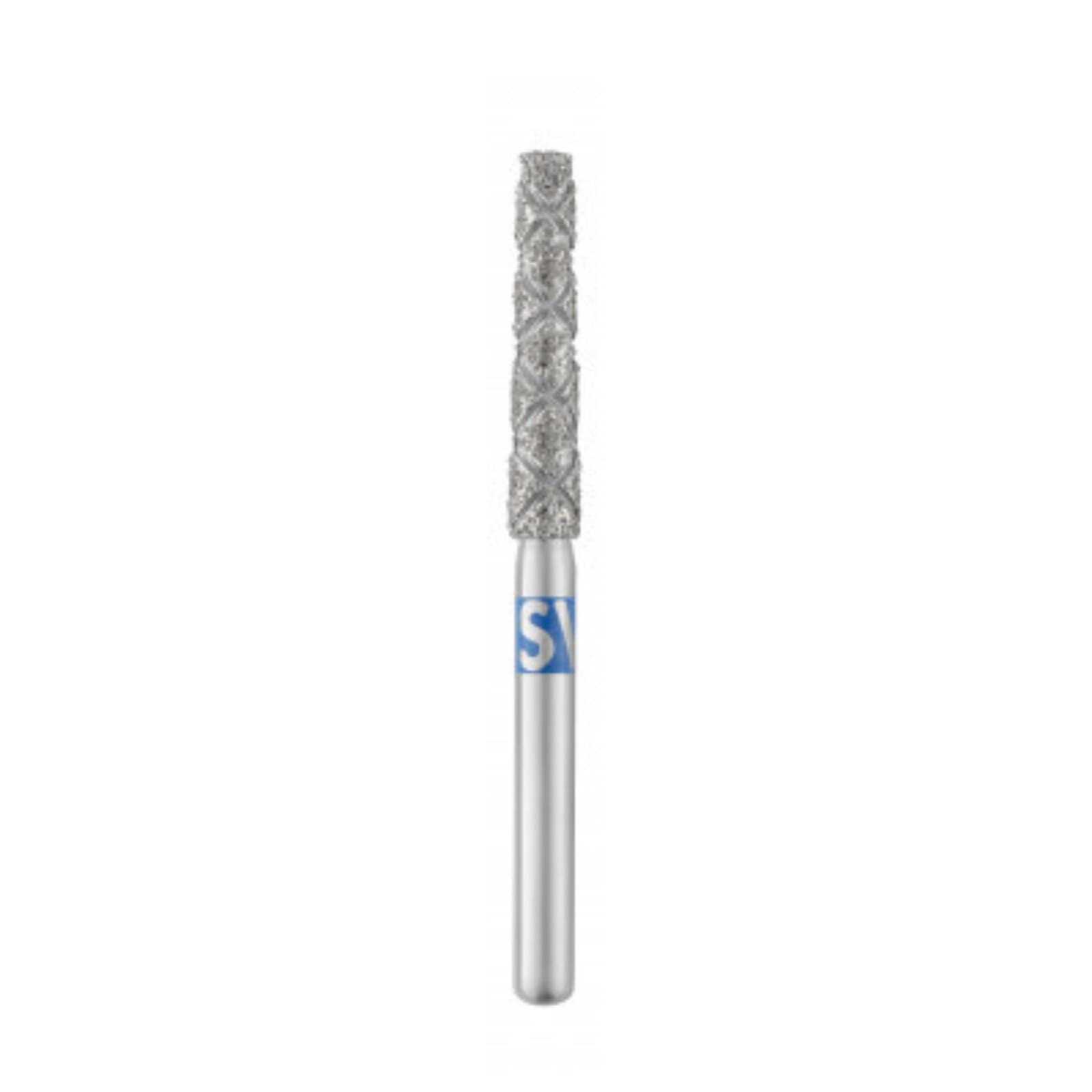 Piranha® 2X Single Patient Use Turbo Double Action Diamond Bur, FG, Medium, Flat End Taper, Blue Ring, #848-020-2X, 2.0 mm Head Diameter, 10.0 mm Head Length, 5/Pkg thumbnail 2
