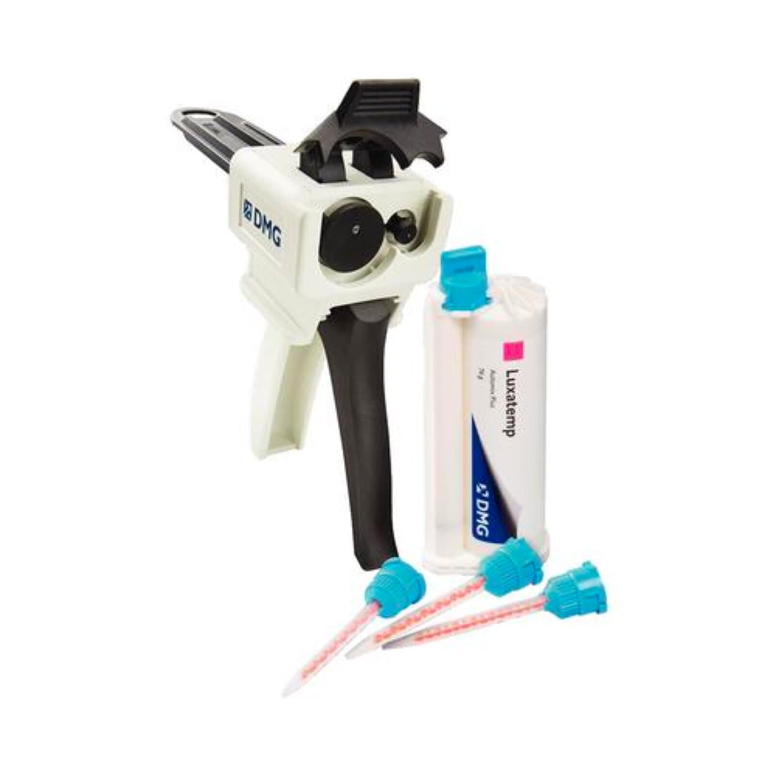 Luxatemp Automix Plus Temporary Crown & Bridge Material, Intro Kit, Shade A2, 76 g Cartridge, 15 Automix Tips, Type 50 Gun, 1 Kit, 110400 thumbnail 5