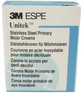 3M Unitek Stainless Steel Permanent Molar Crowns, Upper Left First Permanent Molar, Size 4 (4UL), 5/Box, 900314 thumbnail 8