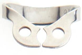 Ivory Rubber Dam Clamp, Wingless Bicuspid, #W0, Stainless Steel, 50057504 thumbnail 3