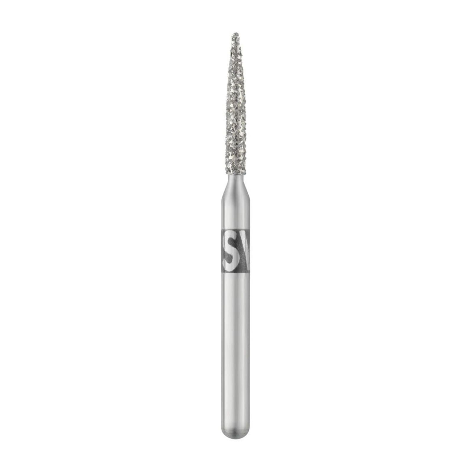SS White Revelation Diamond Bur 862-014C-S, Friction Grip Short Shank, Coarse Flame, 5/Pk thumbnail 2