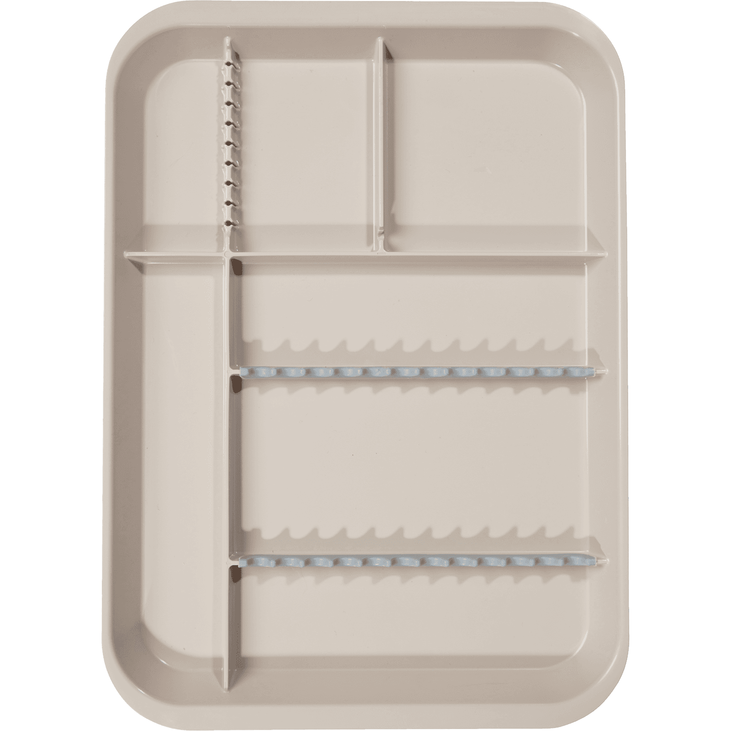 Zirc B-Lok Divided Setup Tray, Size B (Ritter), Beige, 13-3/8" x 9-5/8" x 7/8", 1/Pk, 20Z451G thumbnail 2