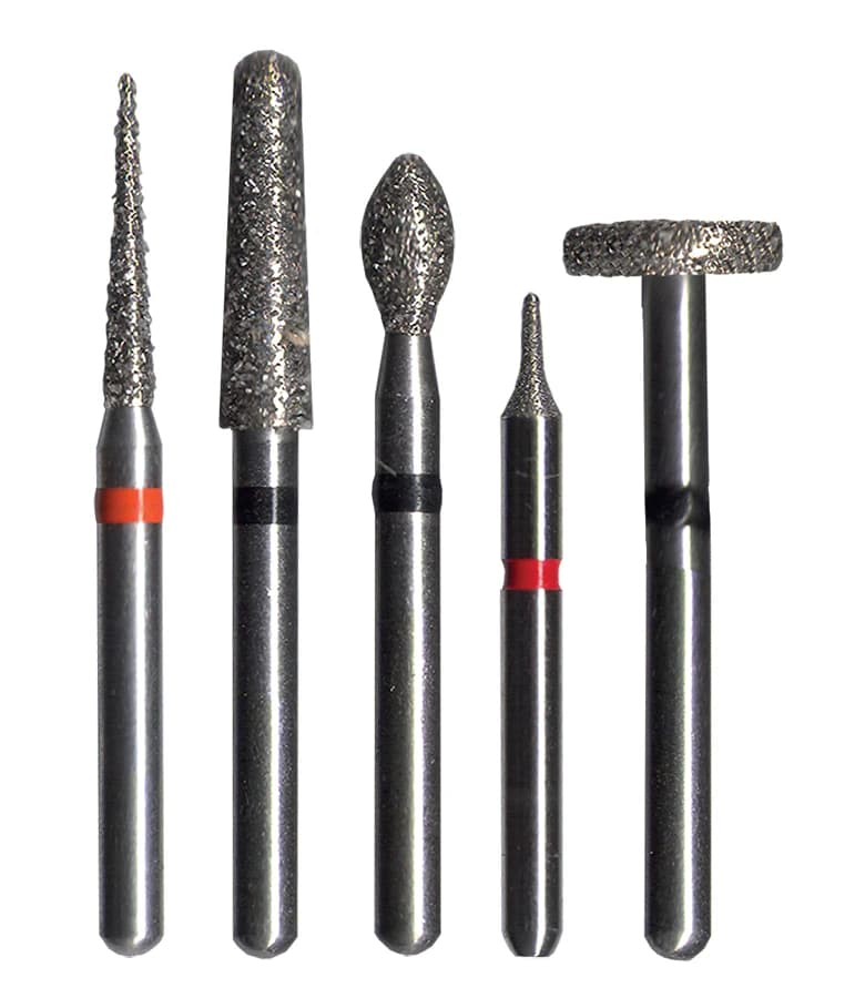 Midwest® Multi-Use Diamond Bur FG #379/021F, Fine Grit, Esthetic Trimming Egg (Football) Shape, 2.1 mm Diameter, 4.2 mm Length, Friction Grip, 5/Pkg thumbnail 2