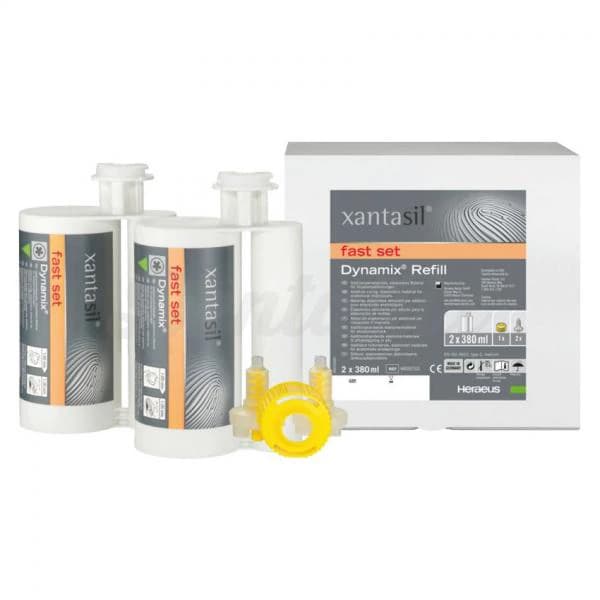 Xantasil Dynamix Fast Set Alginate Substitute Impression Material, 380 ml Cartridges, 2/Pk, 66052101 thumbnail 3