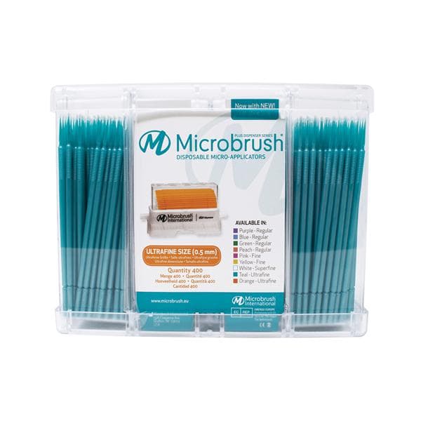 Microbrush Plus Micro-Applicator Dispenser Refills, Ultra Fine (0.5 mm), Teal, 400/Pk, PU400TE thumbnail 8