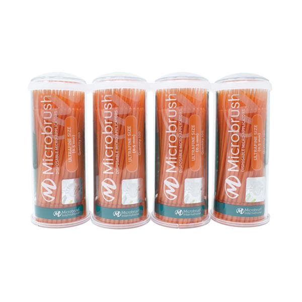 Microbrush Tube Series Applicators, Ultra Fine (0.5 mm), Orange, 400/Pk, MUO400 thumbnail 6