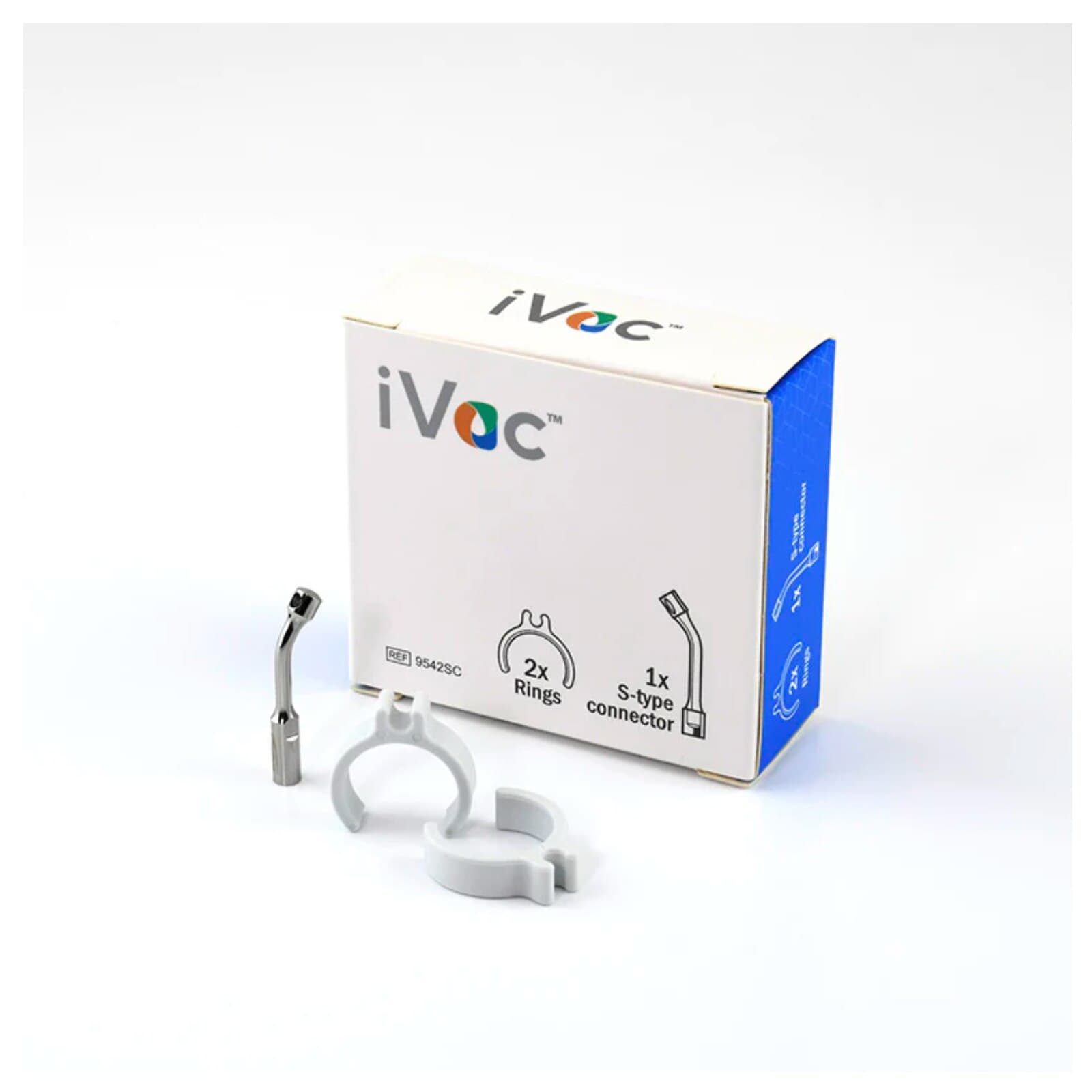 iVac S-Type Piezo Connector with 2 Rings, 1/Pkg, 9542SC thumbnail 2