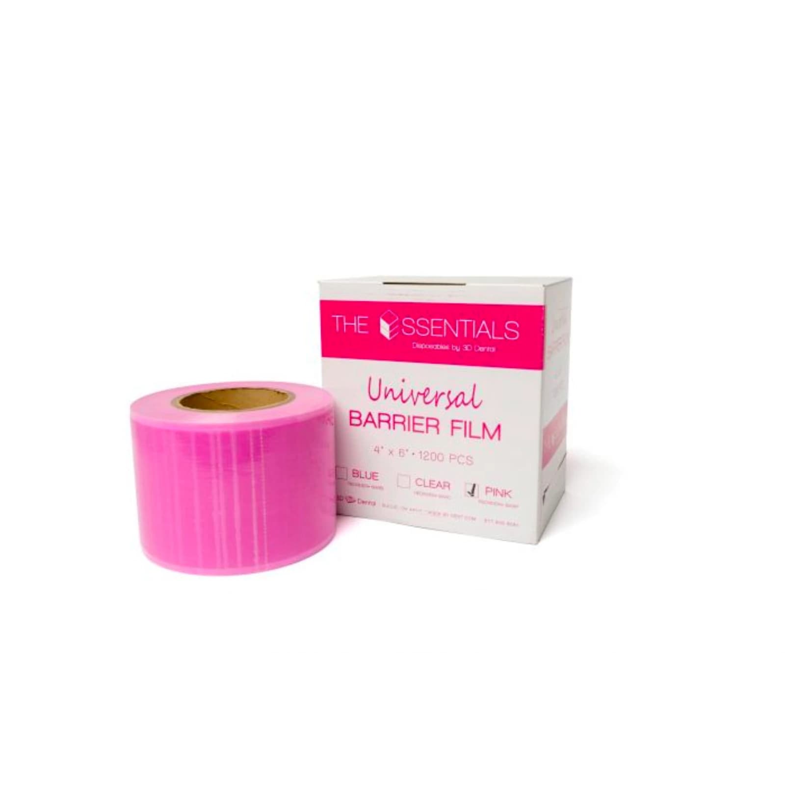 Essentials 4" x 6" Barrier Film, Pink, 1200/Roll thumbnail 6