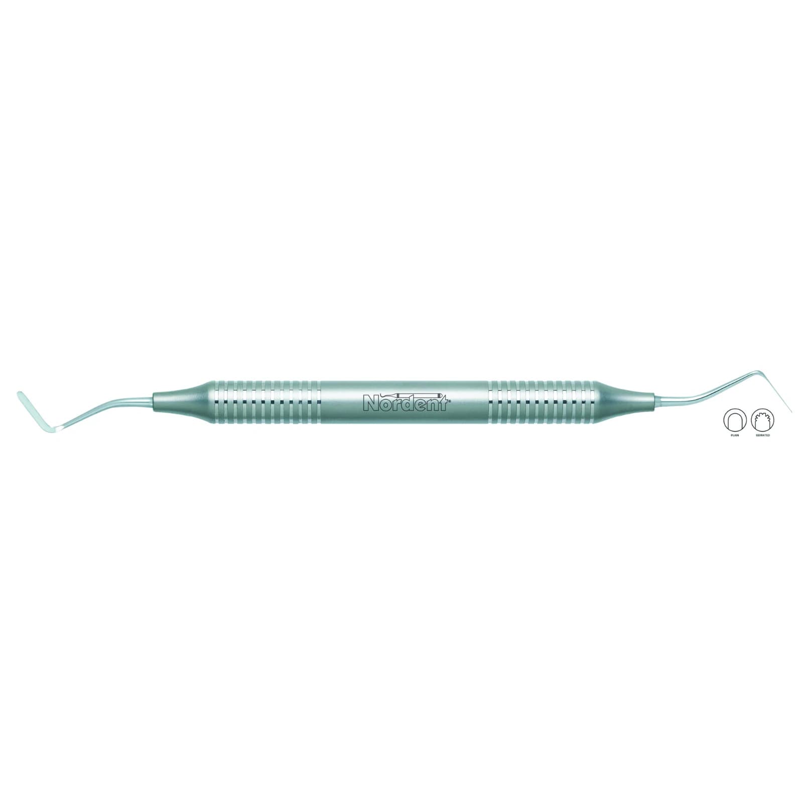 N122 Serrated Tips Gingival Cord Packer, Double-Ended, DuraLite Round Handle - N122 Serrated Tips Gingival Cord Packer Duralite - Image 1