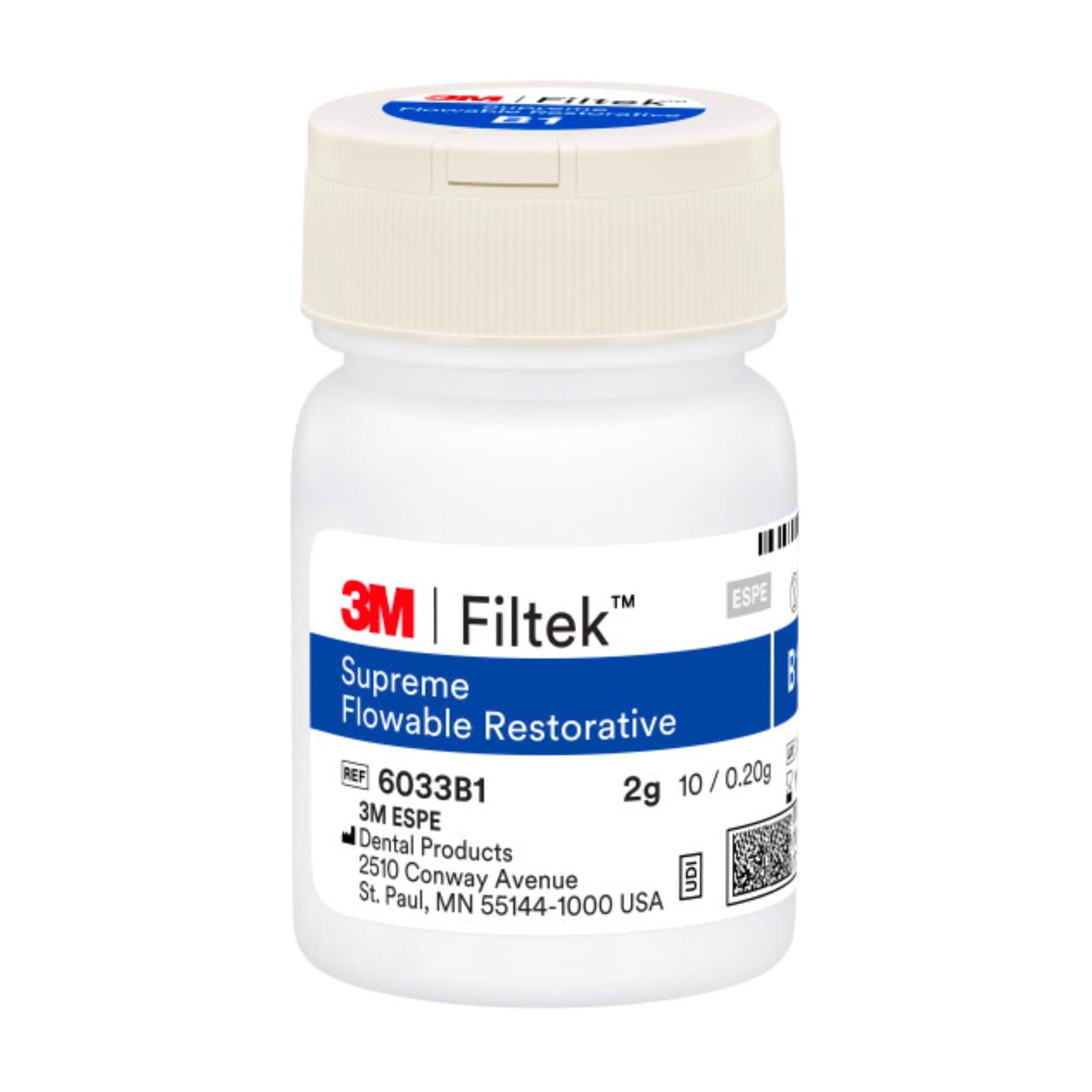 3M Filtek Supreme Ultra Flowable Restorative, Cavifil Capsule Refill, Shade B1, 0.2 g, 20/Pk, 6033B1 thumbnail 8
