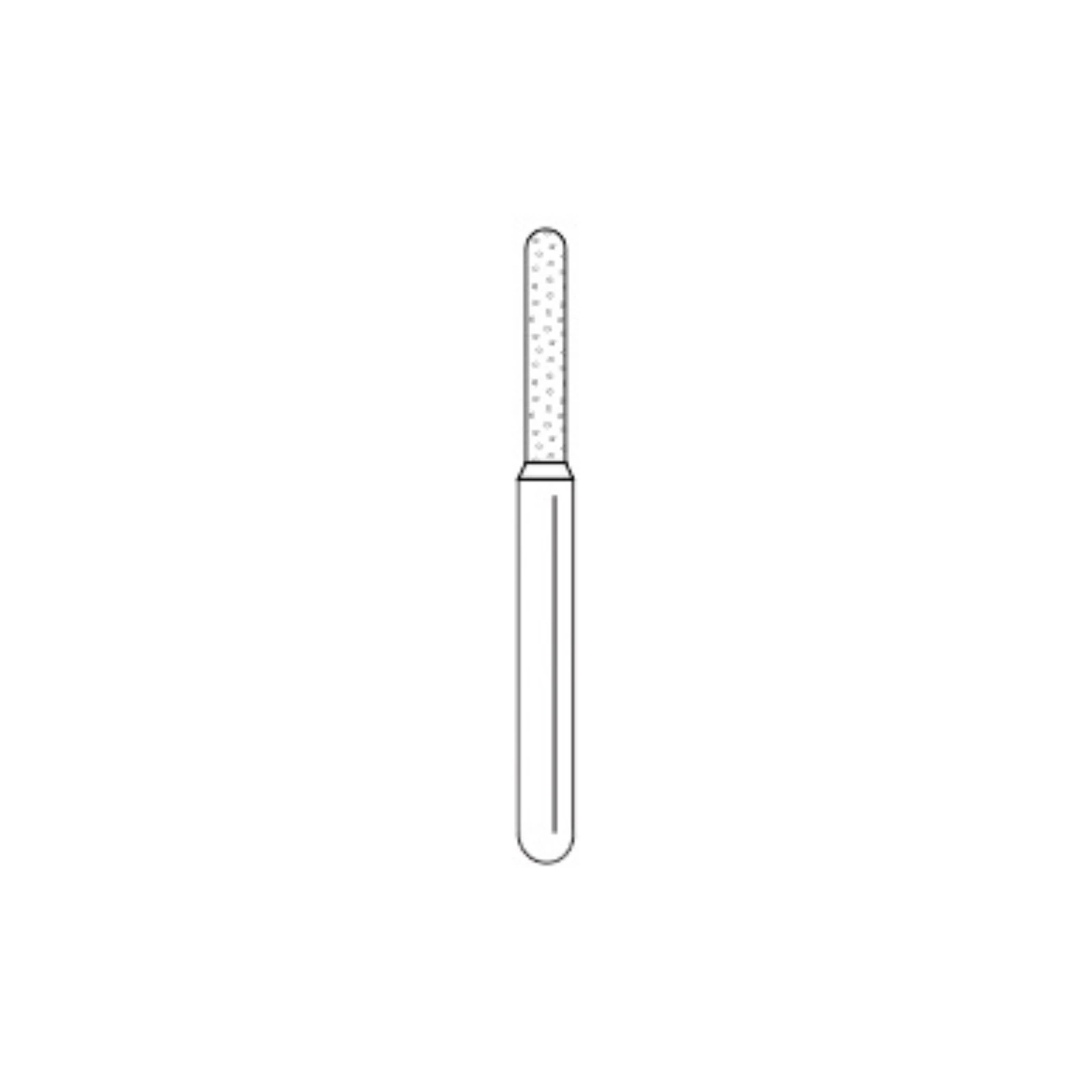 Solo Diamond Single-Use Diamond Bur, FG, KS Cylinder, #1212.7, Coarse, Green, 1.2 mm Head Diameter, 7.0 mm Head Length, 25/Pk, KS1012C thumbnail 3