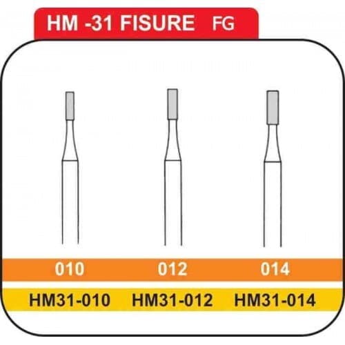Meisinger Carbide Bur FG #557 Straight Fissure Cross Cut, 100/Pack, C0557FG thumbnail 2