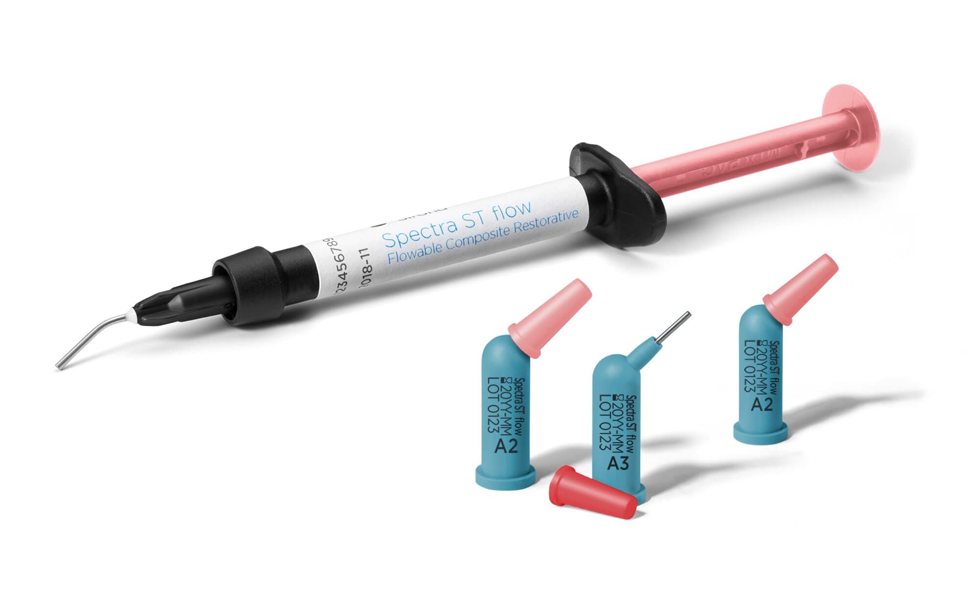 TPH Spectra ST Flow Flowable Composite Restorative Syringe Refill, Shade A4, 1.8 g, 2/Box, 25 Tips, 642524 thumbnail 3