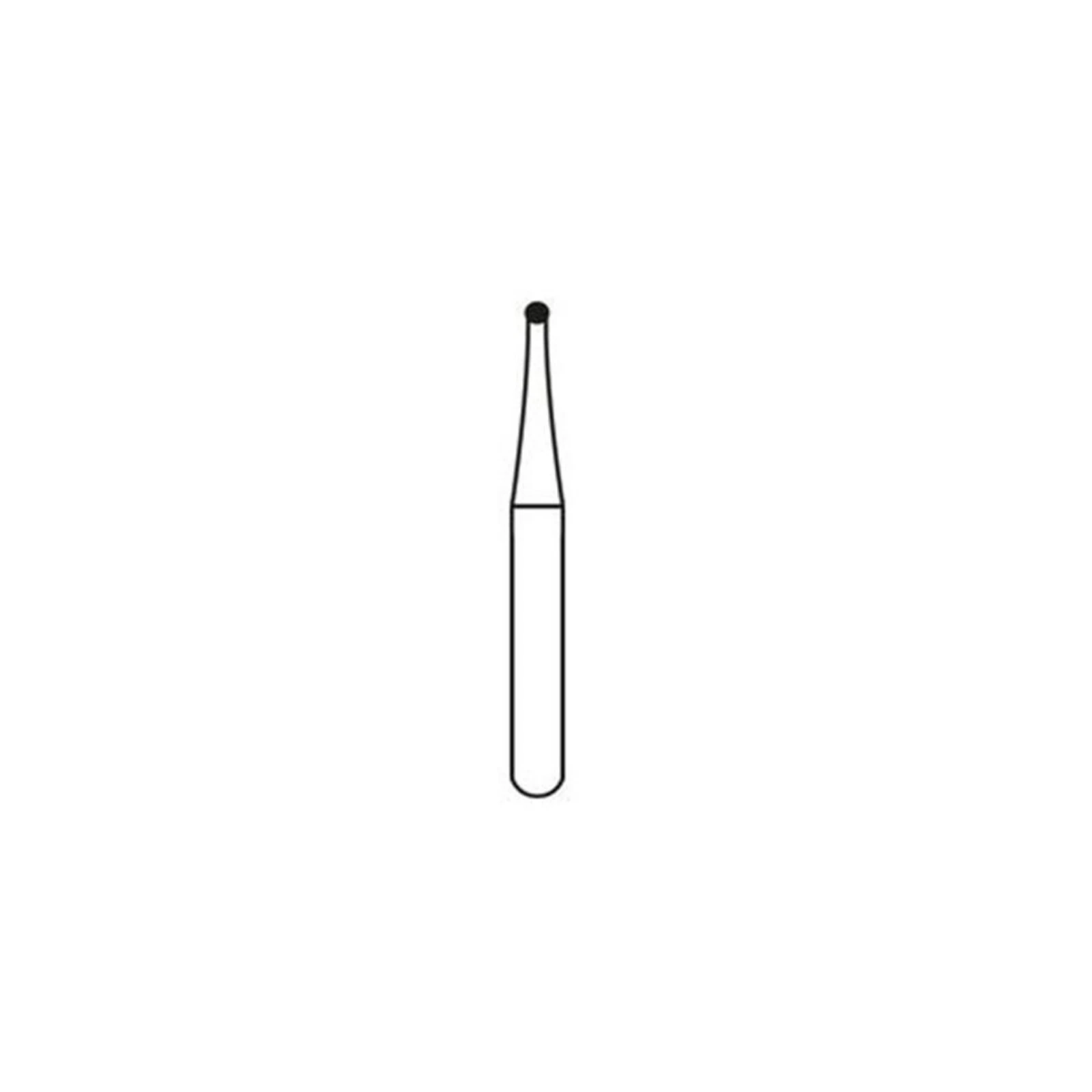Alpen Carbide Operative & Surgical Bur, FGOS, Round, #2, 1.0 mm, 10/Pk, R500002 thumbnail 8