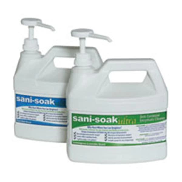 Sani-Soak® Ultra Anticorrosive Enzymatic Cleaner, Cool Mint, 1 Gallon Bottle, 5202 - Sani-Soak® Ultra Anticorrosive Enzymatic Cleaner - 1 Gallon Bottle, Cool Mint - Image 1
