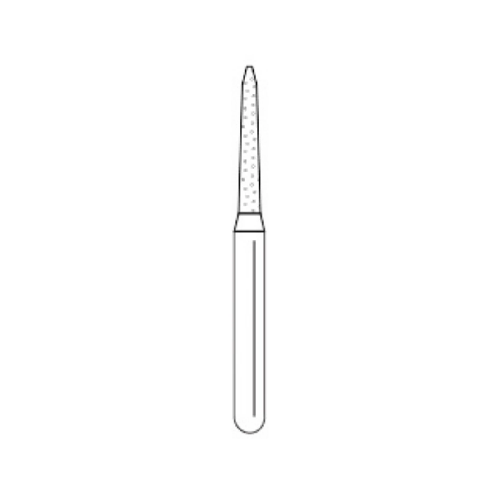 Solo Diamond Single-Use Burs, FG, Curettage K, # 1712.8, 1.2 mm, Fine, Red, 25/Pk, 878K012F thumbnail 3