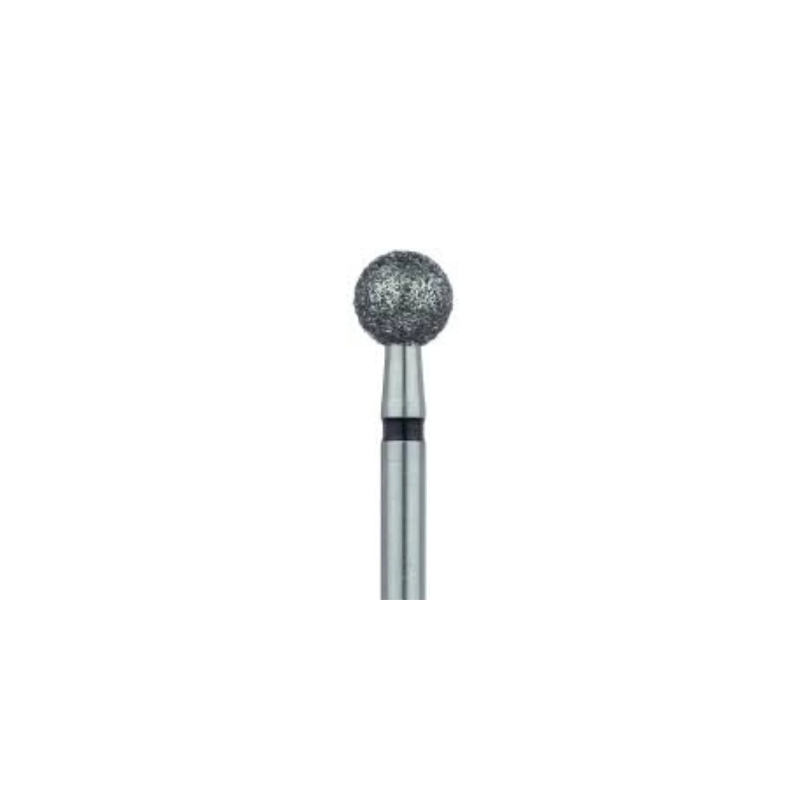 Meisinger 801H-050-HP Super Coarse Round Diamond Bur, HP Handpiece, 5.0 mm, Black, 2/Pack - Meisinger HP Diamonds - 801-050 - Super Coarse - Image 1