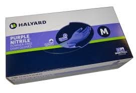 Halyard Purple Nitrile Exam Gloves, Powder-Free, Non-Sterile, Small, 100/Box thumbnail 2