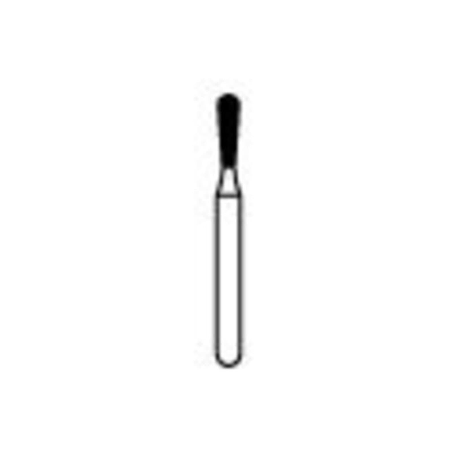 NTI Diamond Bur, FG, Long Pear, # C830L, 1.4 mm Diameter, Coarse, Green, 5/Pk, C830L-014 thumbnail 3
