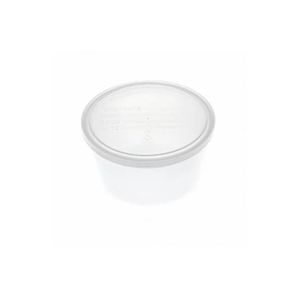 Denture Cups with Snap-On Caps, 25 per Sleeve, 250 per Case - Denture Cups w/ Caps 25/Cs - Image 1