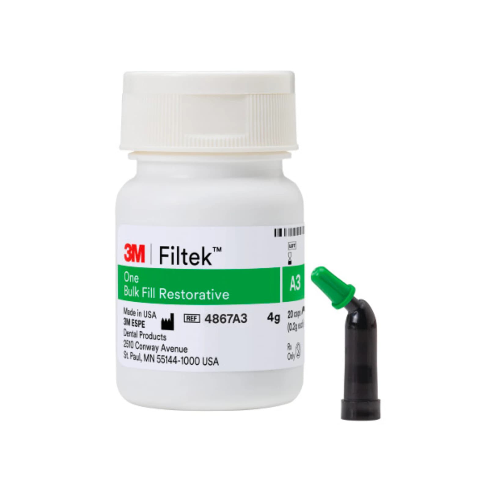 3M Filtek One Bulk Fill Restorative, Capsule Refill, Shade A3, 0.2 g, 20/Box, 4867A3 thumbnail 11