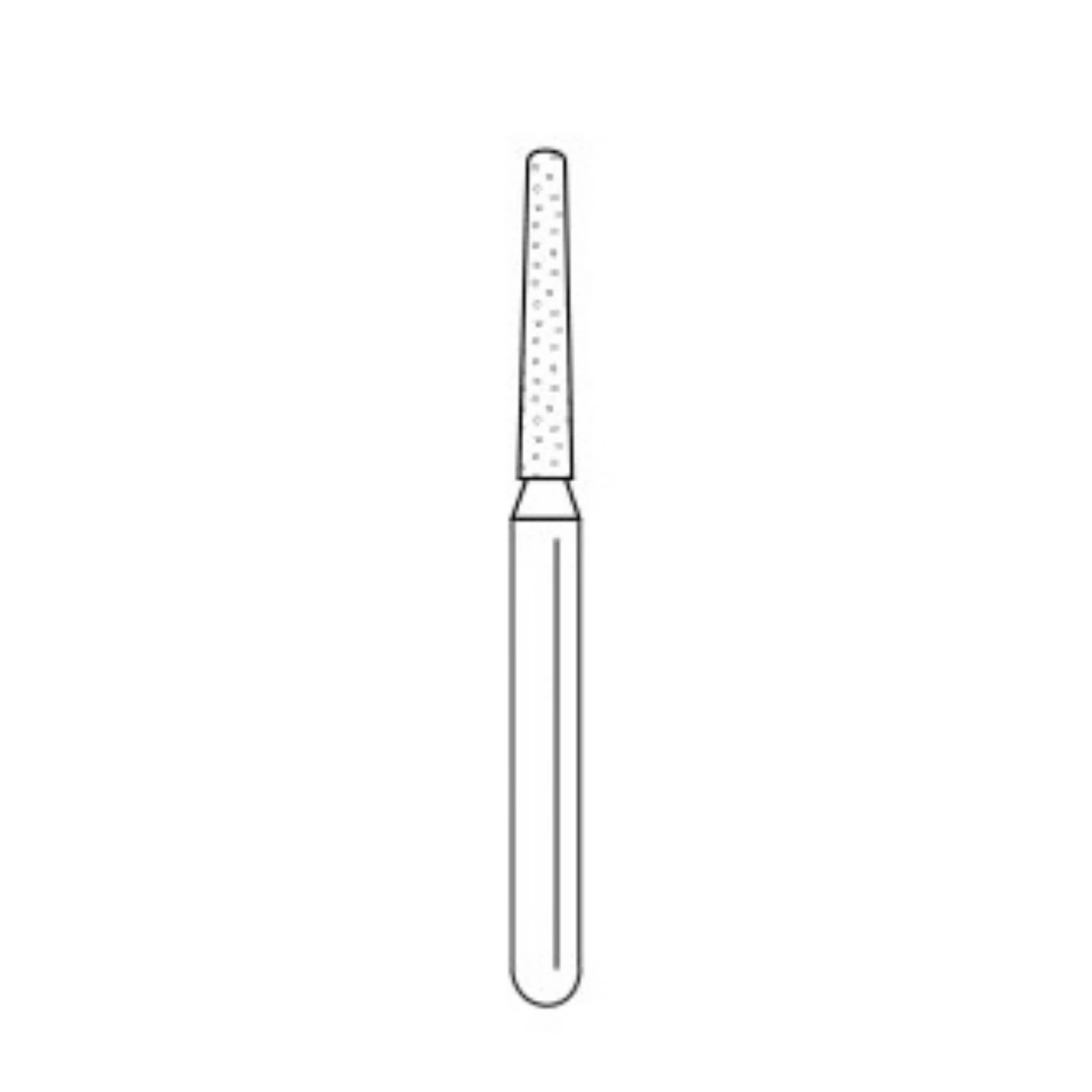 Solo Diamond Single-Use Diamond Bur, FG, Modified KR Taper, #0812.8, 1.2 mm, Fine Grit, Red, 25/Pk, 847KR012F thumbnail 2