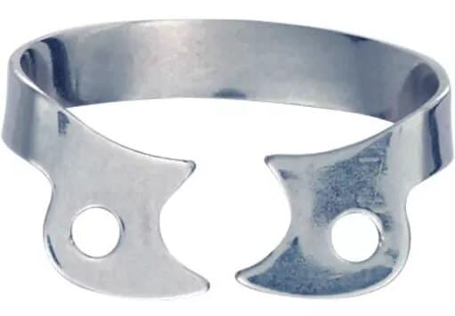 Ivory Stainless Steel Rubber Dam Clamp, Wingless, #W2A, Bicuspid, 50057512 thumbnail 5