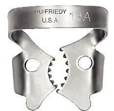 Hu-Friedy Rubber Dam Clamp, #13A, Winged, Lower Left Molars, Satin Steel, 1/Pk, RDCM13A thumbnail 7