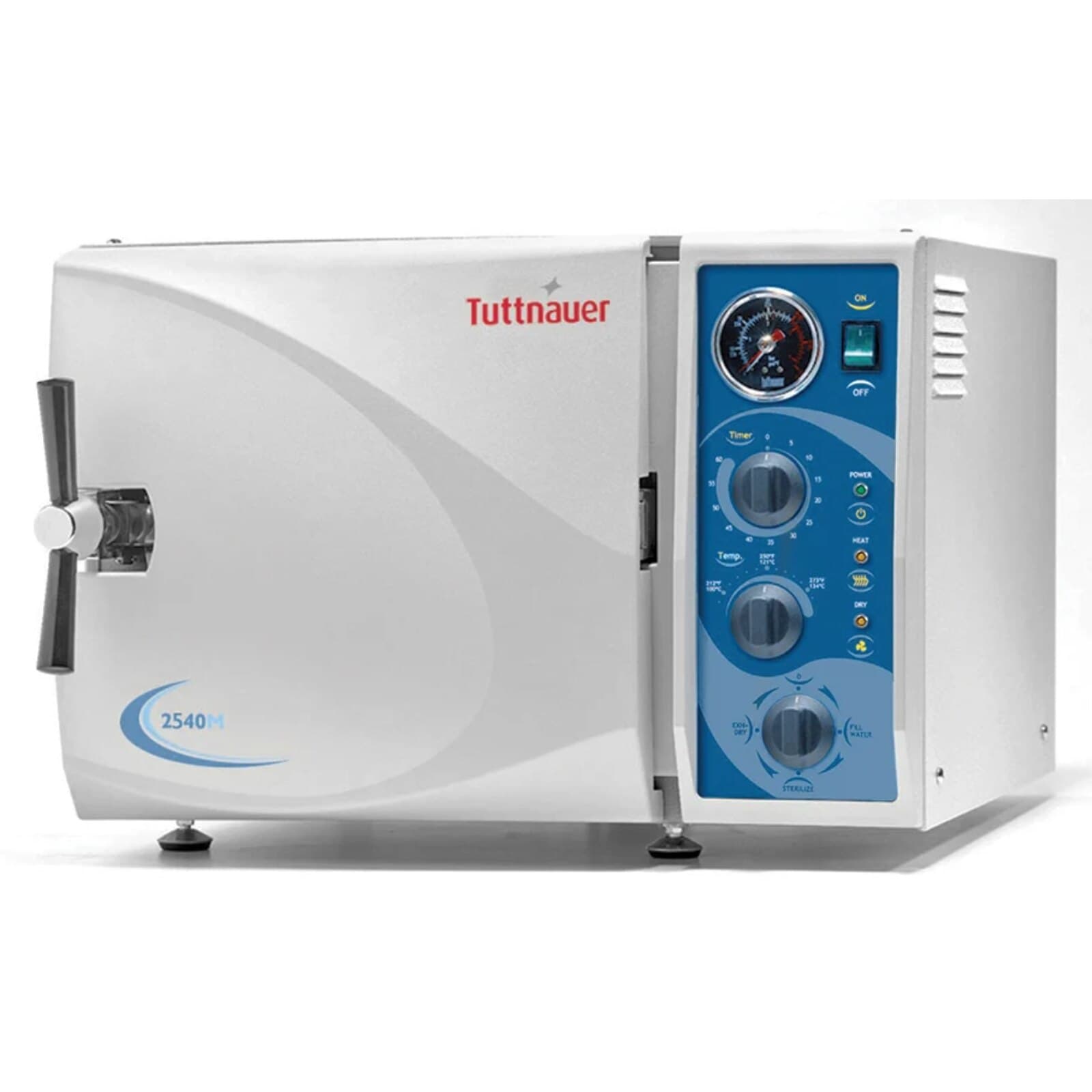Tuttnauer 2540M Manual Autoclave, 10" x 19" Chamber, 120V, 6 Gallon/23L, 4 Trays thumbnail 2