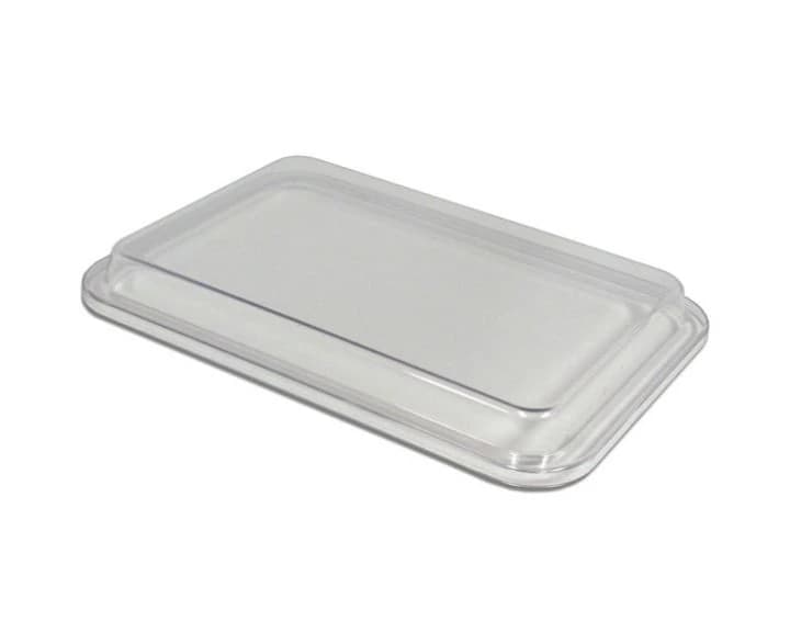 Zirc Mini Tray Plastic Cover, Non-Locking, Clear, F Size, 9-5/8" x 6-5/8" x 7/8", 1/Pk, 20Z102 thumbnail 3