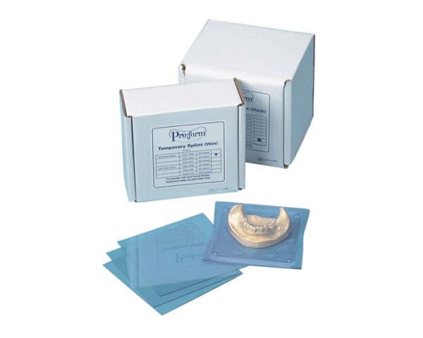 Keystone ProForm .060" Clear Splint Material, 5" x 5" Sheets, 625/Bx thumbnail 2