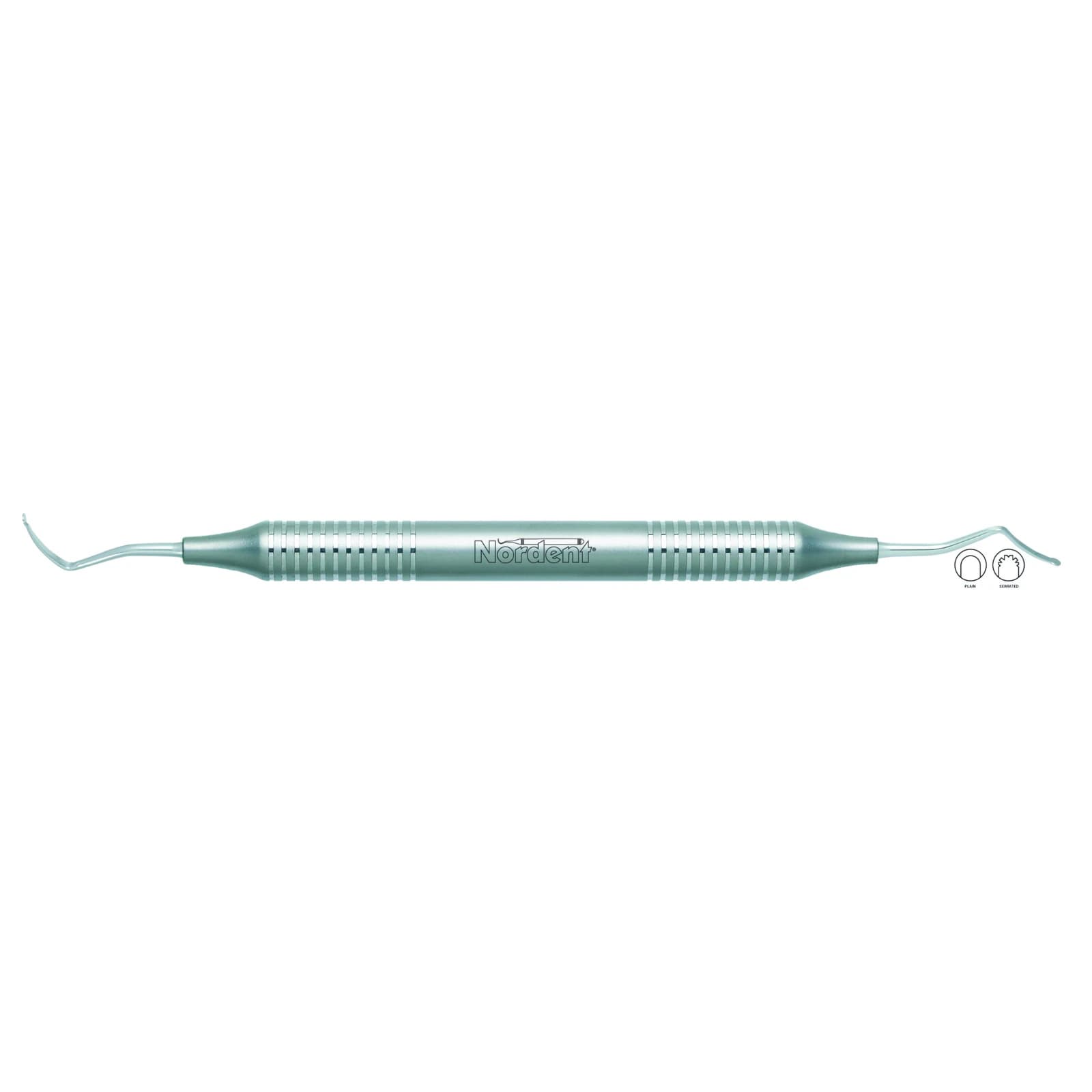 Gingival Cord Packer DE #222 Plain Anatomical DuraLite Round Handle, Nordent - Gingival Cord Packer DE #222 Plain Anatomical DuraLite Round Handle - Image 1