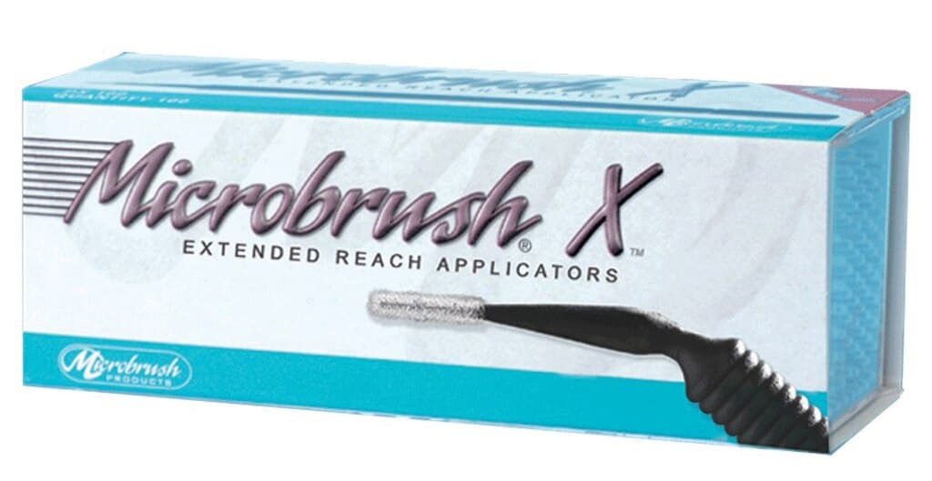 Microbrush X Extended Reach Micro Applicator Refill, Extra-Thin, Black, Bendable up to 90°, 100/Pk, PX100 thumbnail 12