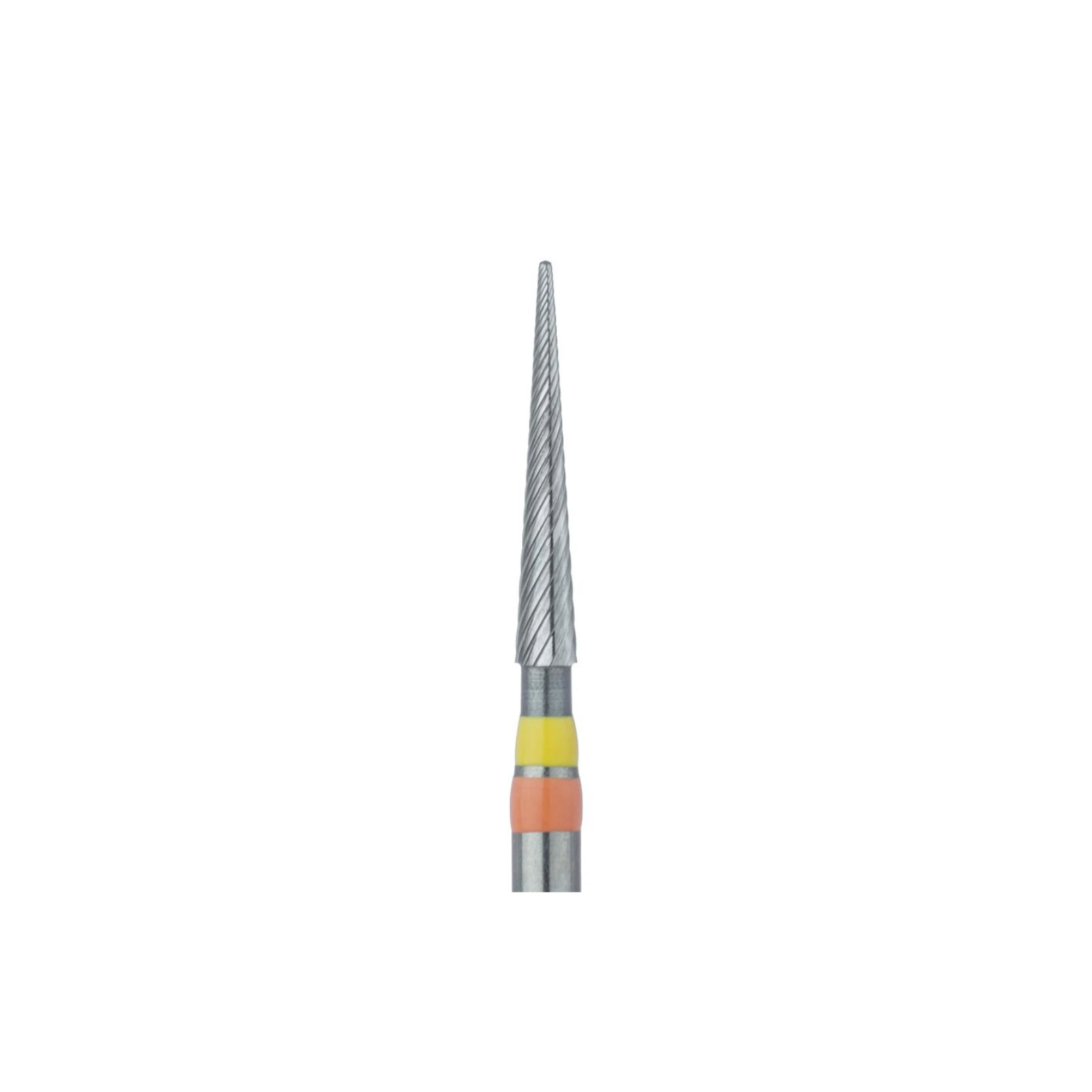 Meisinger Tungsten Carbide T&F Finishing Bur with Twist, ET9, Extra Fine, 20 Flute, 1.4 mm Diameter, Friction Grip, 5/Pkg, D0135F-014-FG thumbnail 2