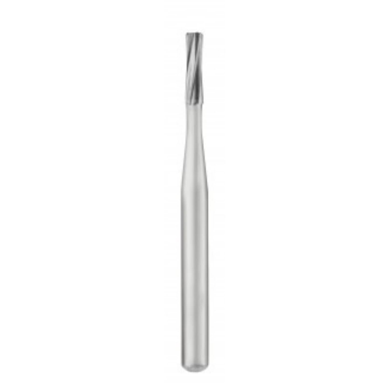 SS White FG #57 Carbide Bur, Straight Flat End Plain Fissure, Friction Grip, 1.0 mm Diameter, 3.8 mm Length, 100/Pk, 13057 thumbnail 3