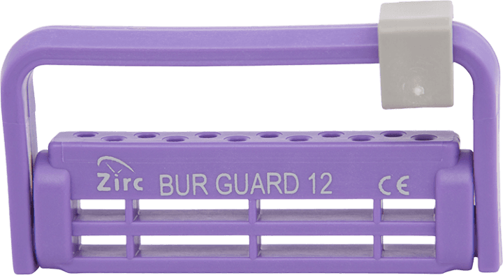 Zirc Steri-Bur Guard 12-Hole Neon Purple, Autoclavable Bur Block, 50Z406R thumbnail 3