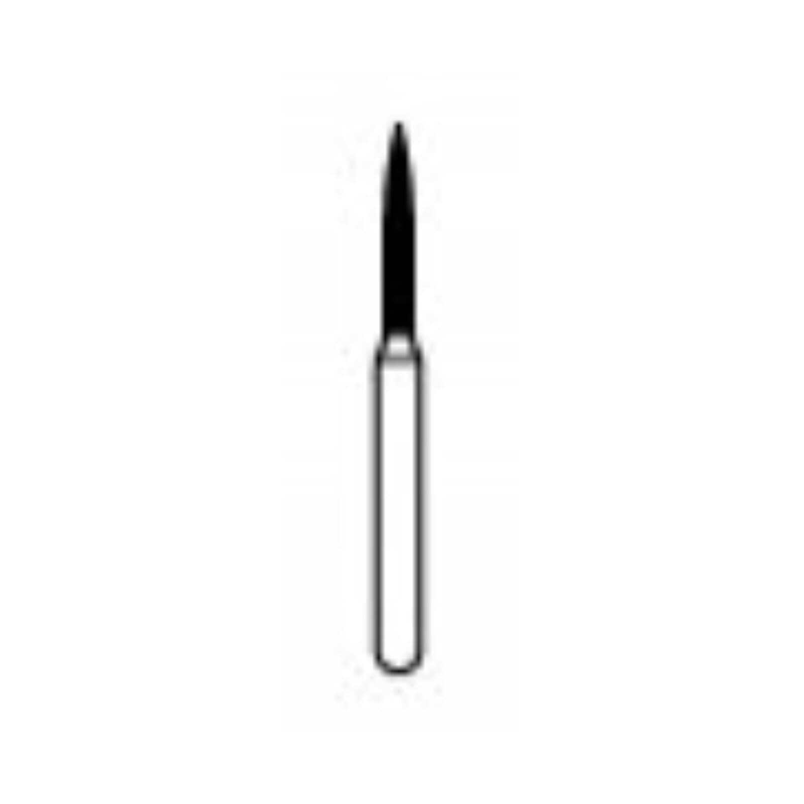 NTI Diamond Bur, FG, Flame, # F862, 1.0 mm Diameter, 8.0 mm Length, Fine Grit, Red Ring, 5/Pk, F862-010 thumbnail 7