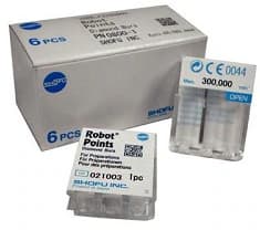 Shofu Robot Diamond Point, FG, Long Bud, ISO 243/022, 2.2 mm, Regular Grit, White Ring, 0883-1 thumbnail 6