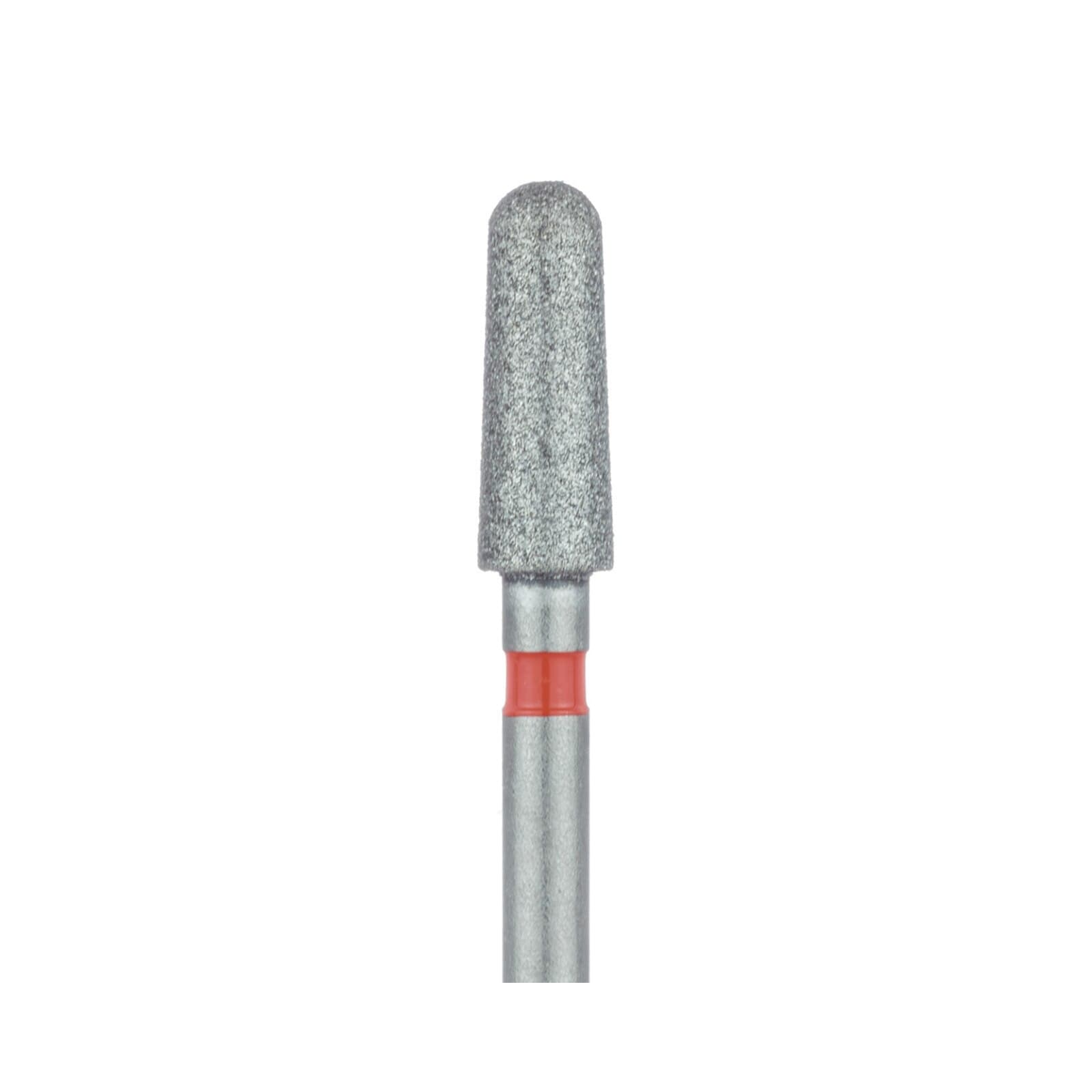 Meisinger 849F-025-FG Fine Diamond Bur, Round End Taper, Friction Grip, 2.5 mm Head, 7 mm Working Length, Red Ring, 5/Pk thumbnail 3